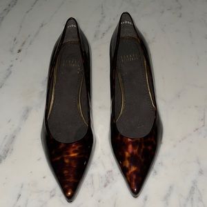 Weitzman Poco tortie patent néw w out box. 8 1/2